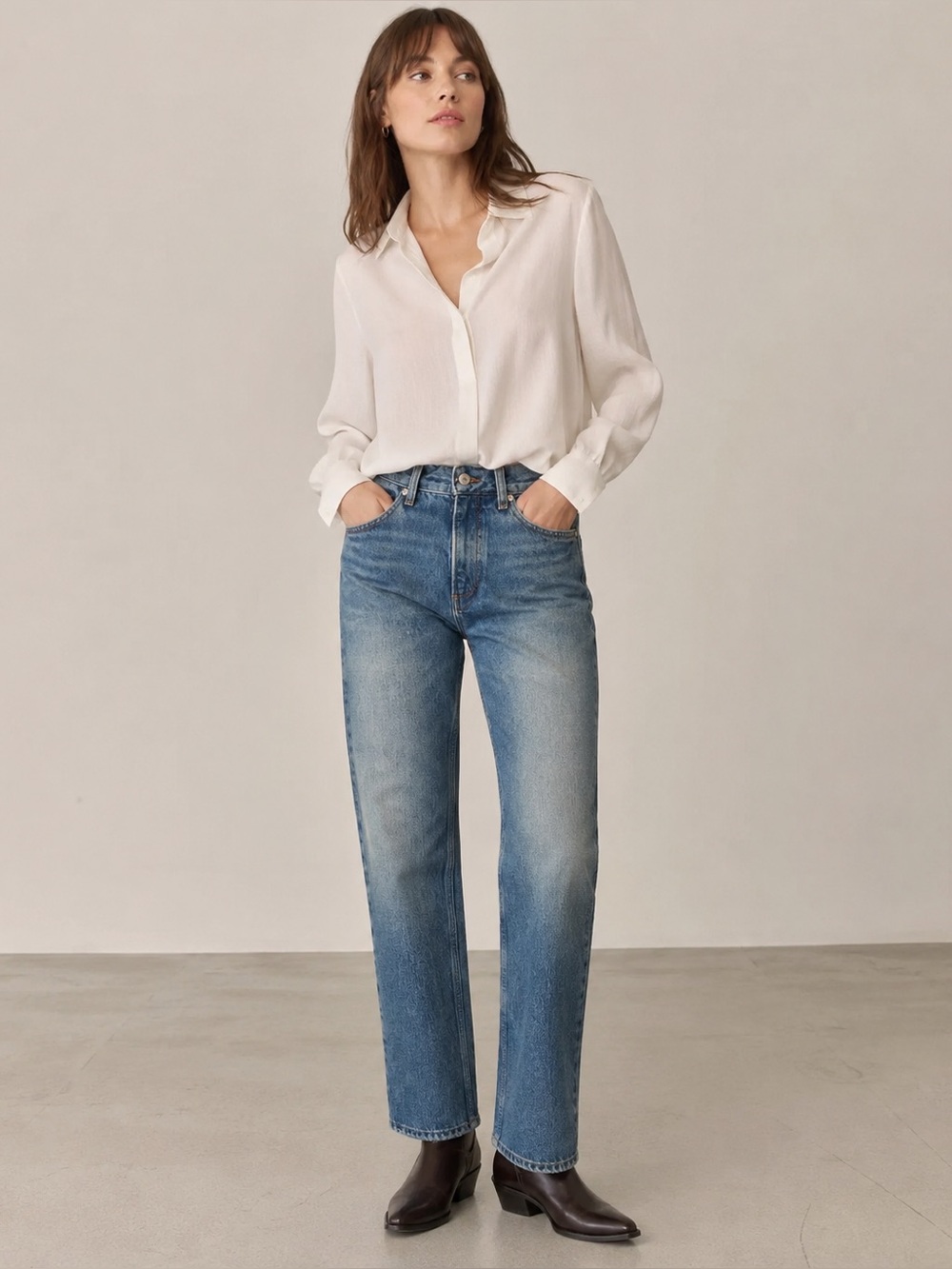 Sandro Blue Vintage Straight Leg Jeans‎ NWT
